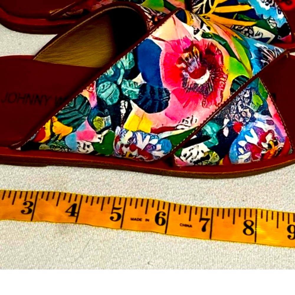 Johnny Was pink and Blue Artistic Sandals Layla X sandal - Picture 6 of 14
